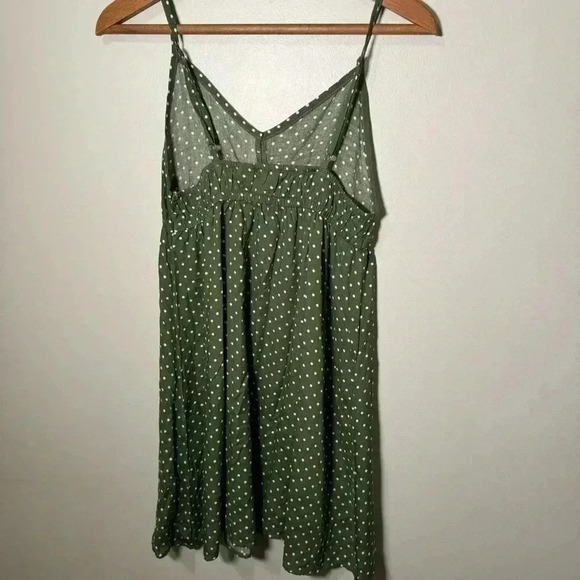 La vie  en rose green pin up babydoll style mini dress S - Picture 4 of 5